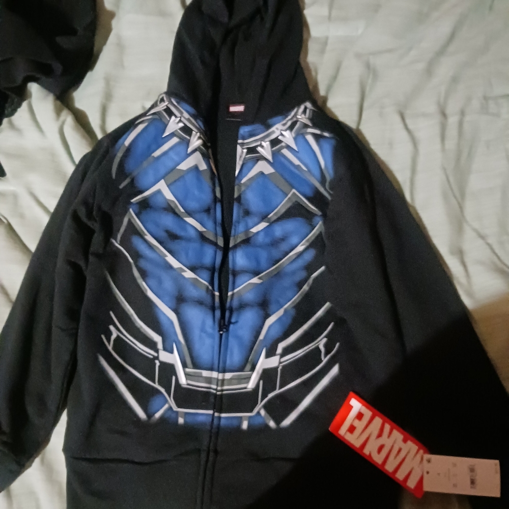 Black Panther wakanda Hooded Jacket kid Boy  oR girl MARVEL